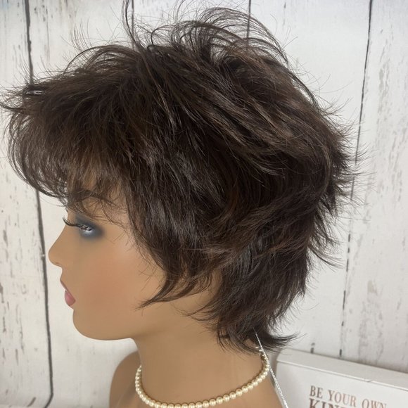 Open Box ellen wille Click | Short Synthetic Wig (Basic Cap) - Dark Chocolate M - Picture 2 of 8